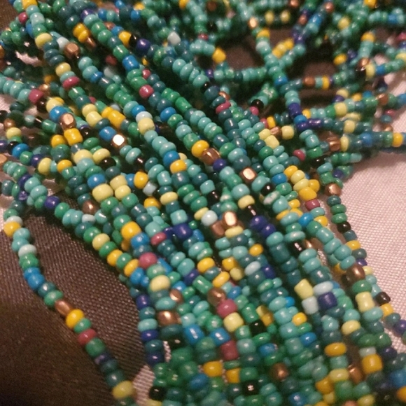 Beaded Multistrand Statement Necklace - Picture 4 of 4